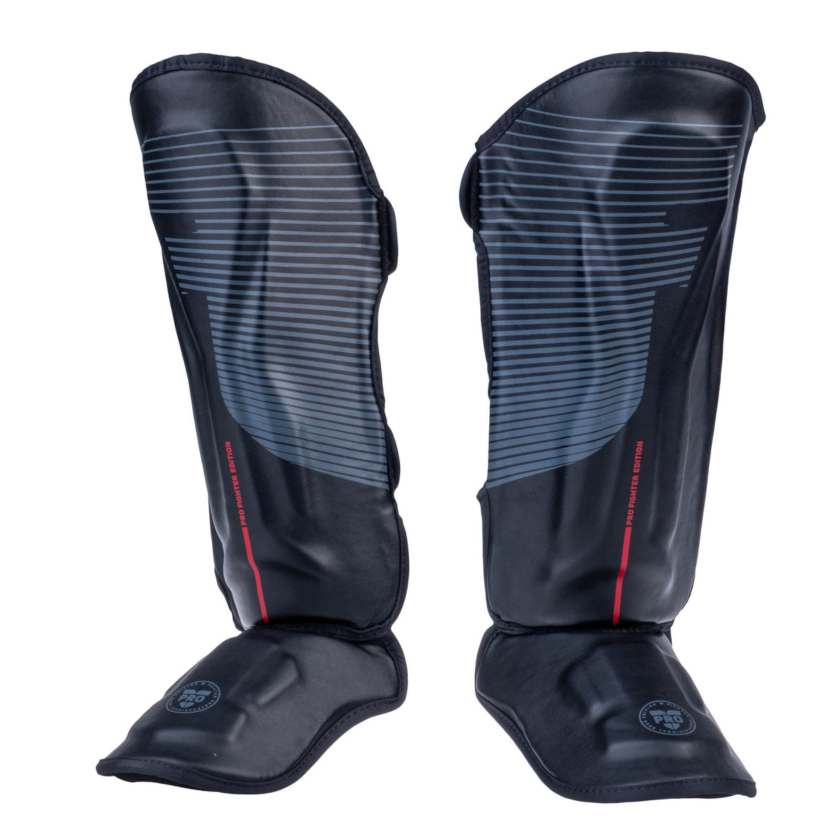 Fighter Thai Ergo Shin Guards PRO Edition - black, FSG-004PRO-02