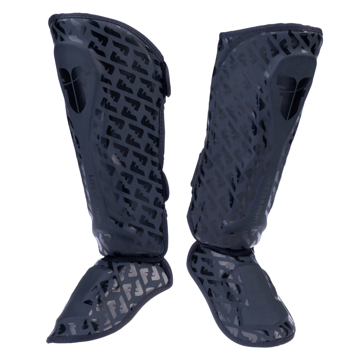 Fighter Thai Ergo Shin Guards - black, FSG-004-PRP-0202