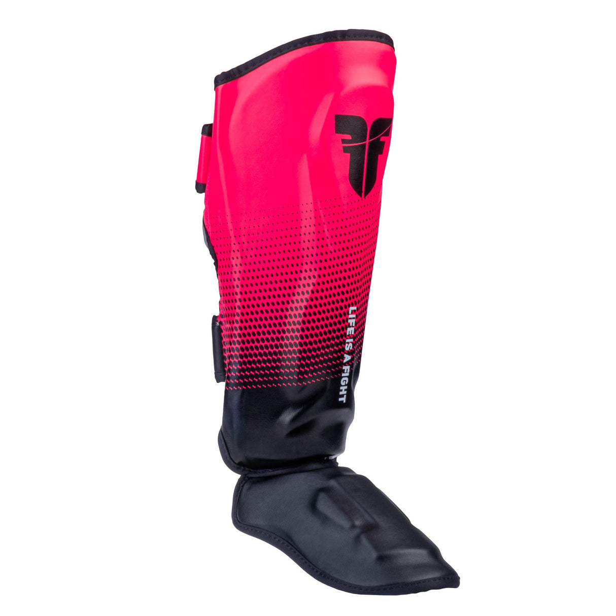 Fighter Thai Ergo Shin Guards - black/pink, FSG-004-TRP-0702