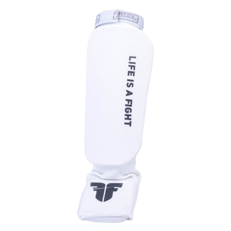 Fighter Shin Instep Guards - white, FSG1401-01