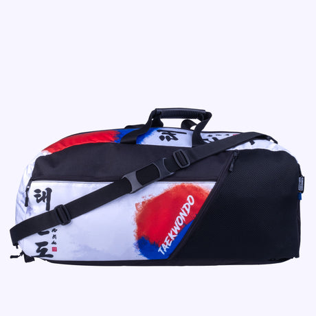 Fighter Sports Bag/mochila-Taekwon do Taegeuk-White/Logotipo, FTS-12-TD-TG