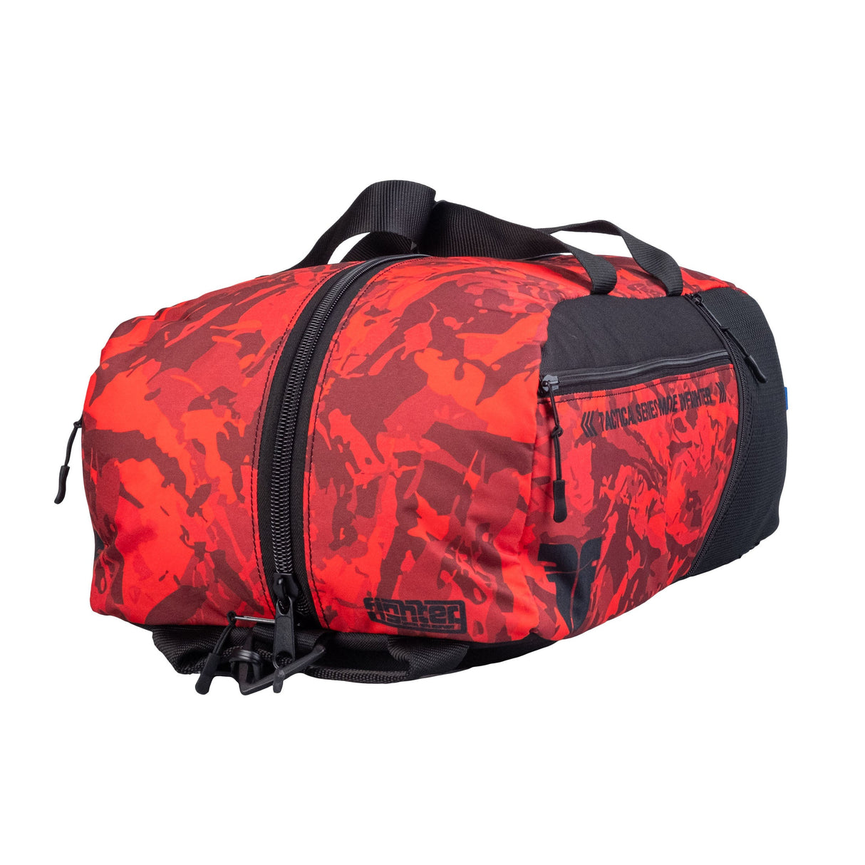 Sportovní taška Fighter -Bush/Camo/Red, FTS-14-BCM-RD
