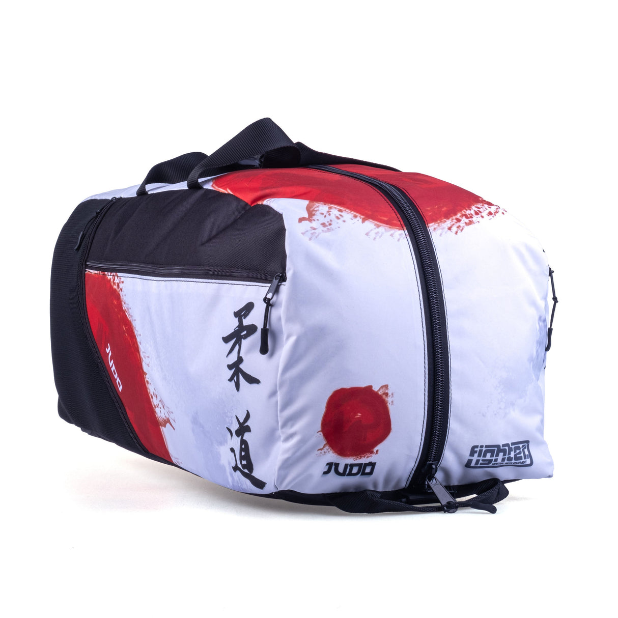 Bolsa de deportes/mochila de combate - Judo - Blanco/Rojo, FTS -14 -Jud