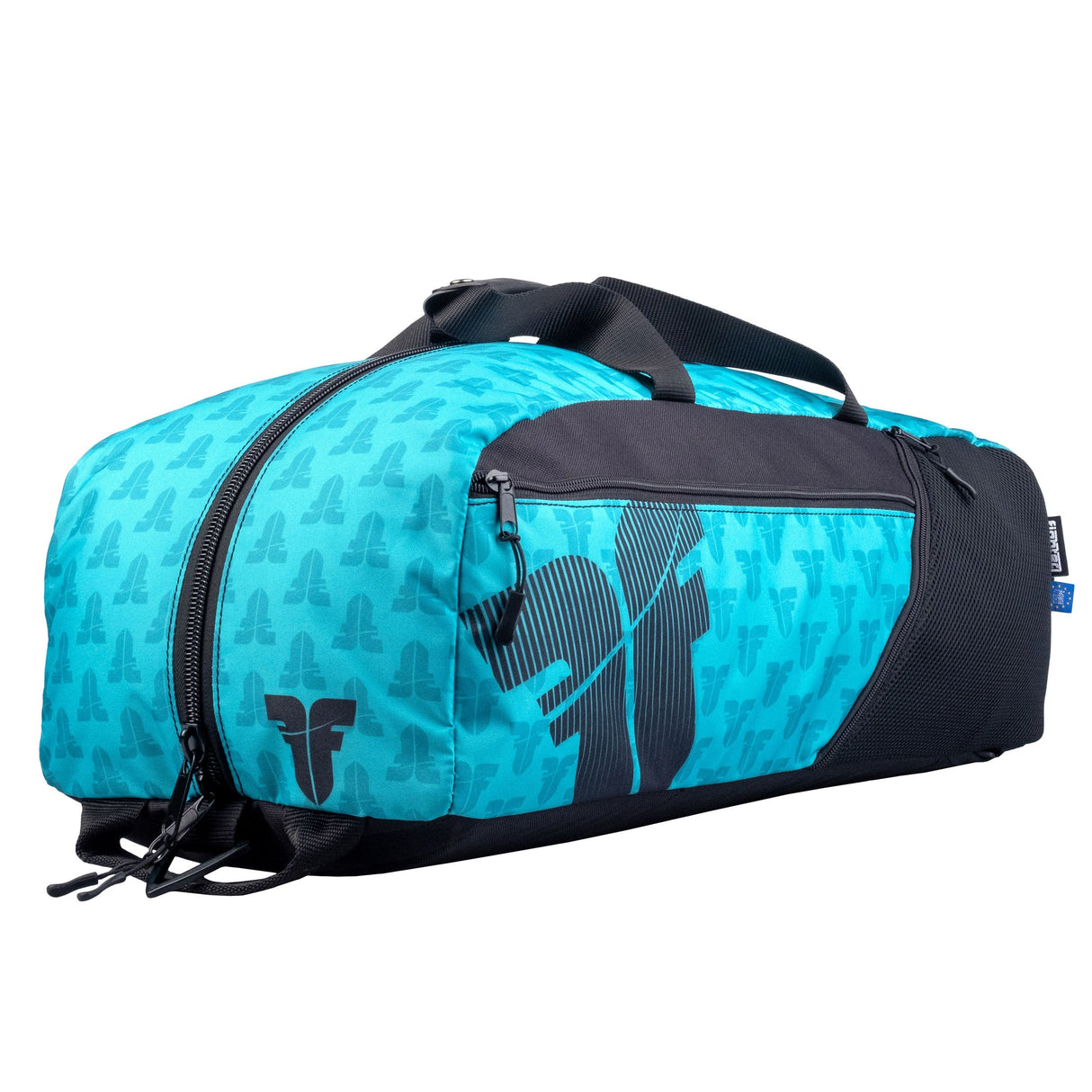 Fighter Sporttasche – blaues Logo, FTS-15-FLG-BL