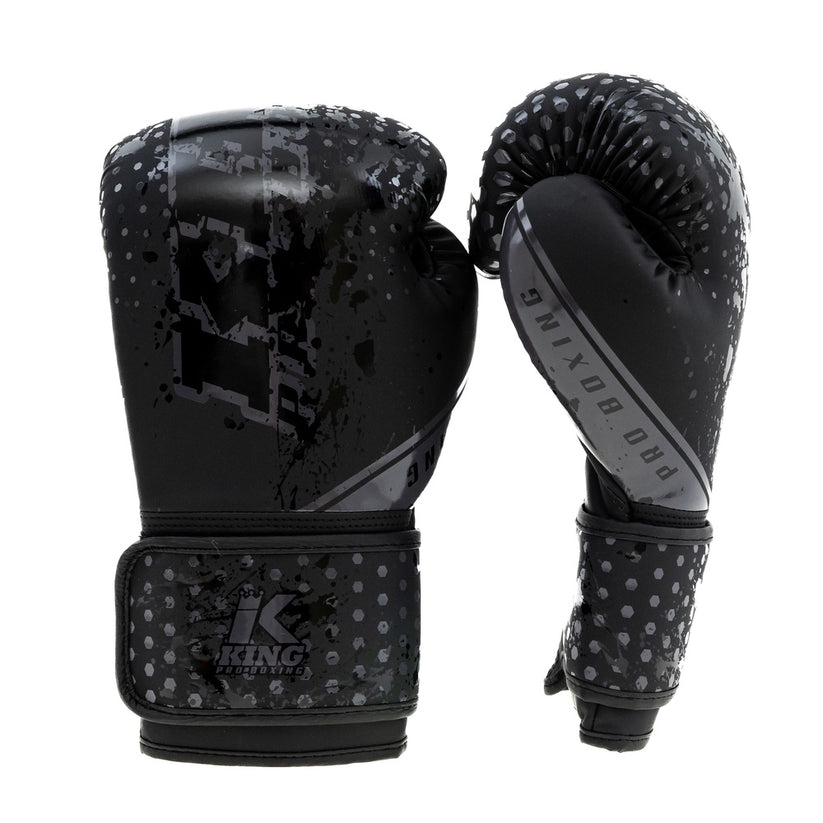 Guantes de boxeo King Pro Boxing Hexagon 1 - Negro, KPB/BG Hexagon 1