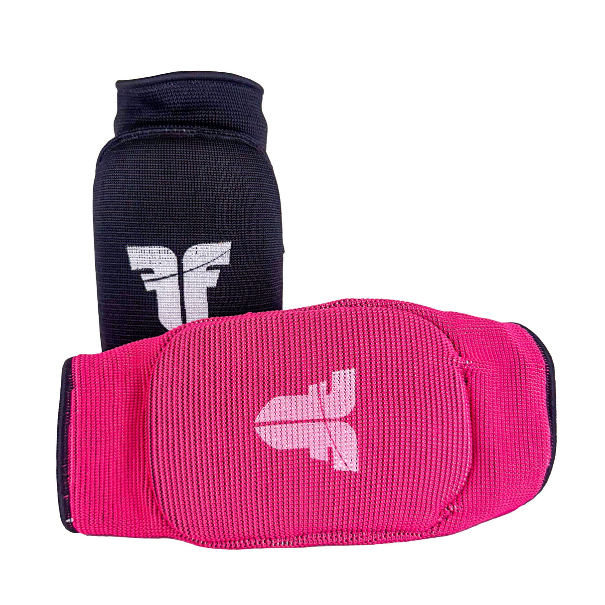 Guardias de codo reversibles de luchador - Black/Pink, FKG -005bp