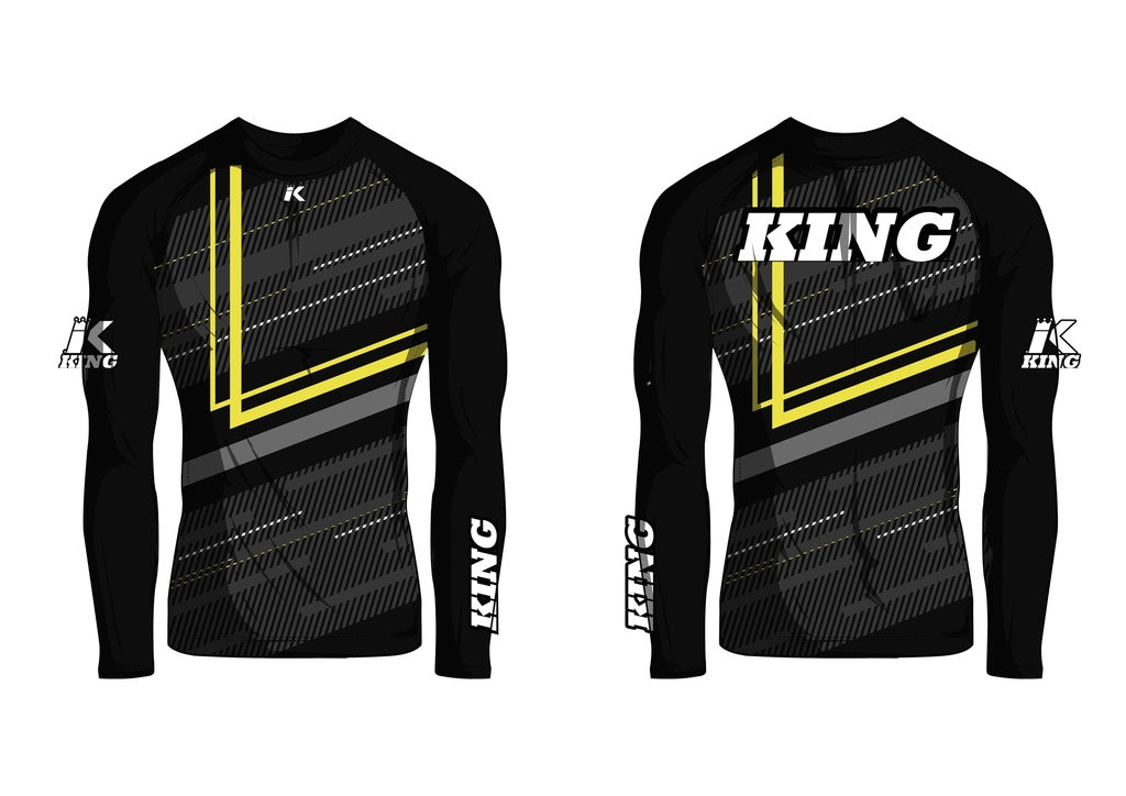 KING Blade Long Sleeve Rashguard – Black/Neon