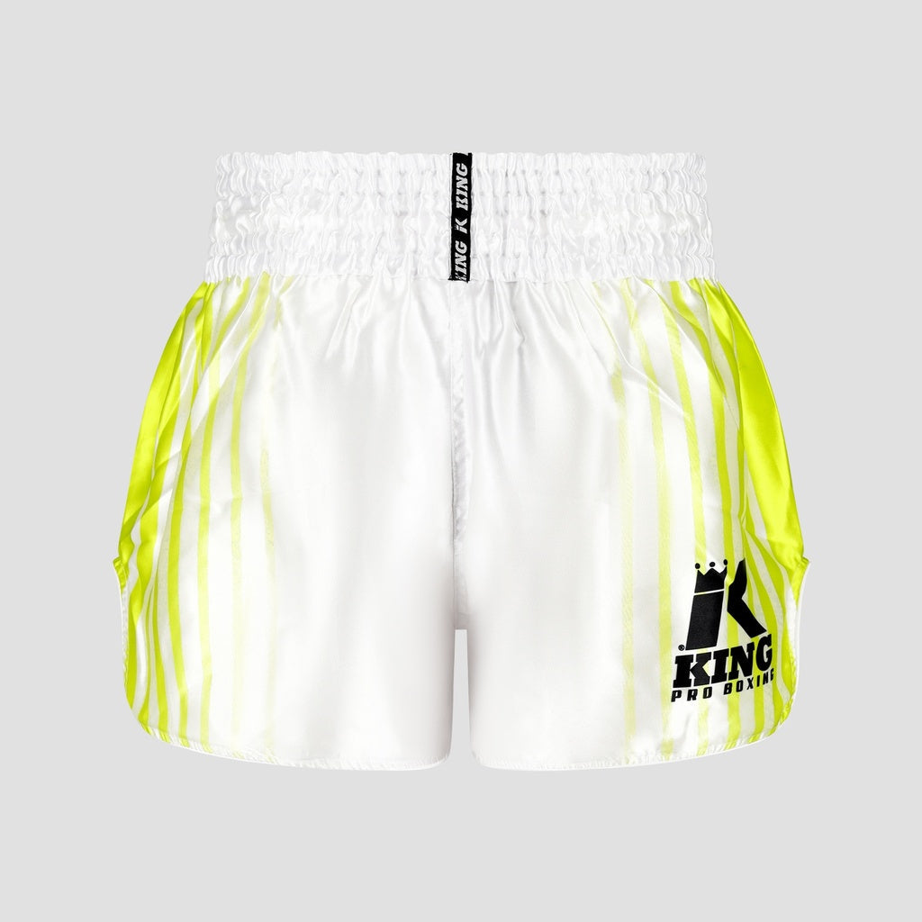 King Pro Boxing Bloodline 2 Shorts – Weiß/Neon