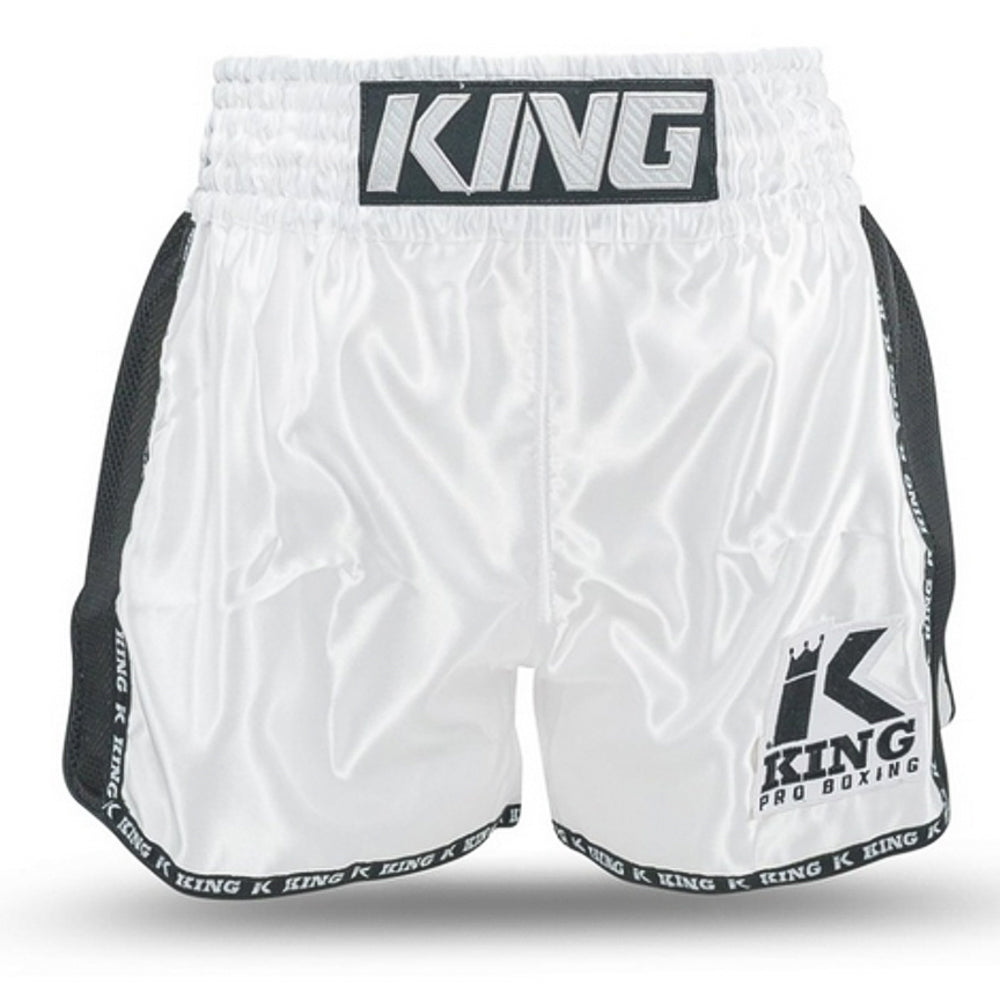 King Bangkok 3 Boxing Shorts – White