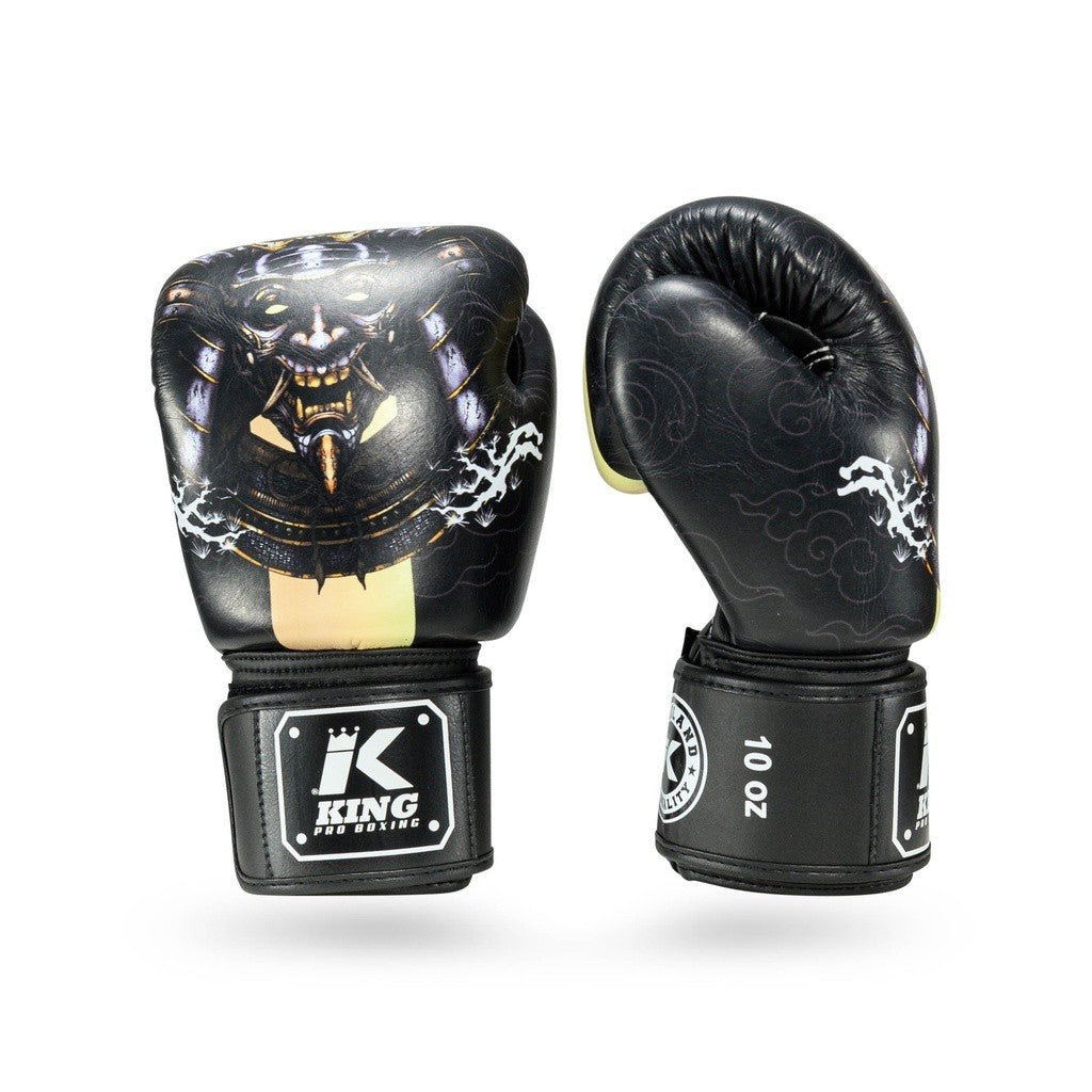 King Guantes de boxeo Pro Boxing Hatamoto - Negro/Rojo, KPB/BG Hatamoto