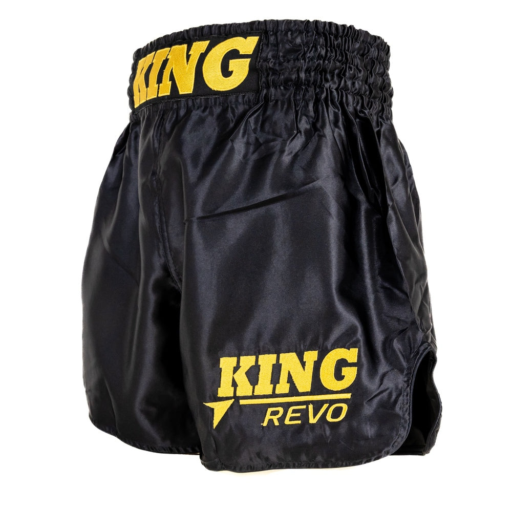 King Revo 2 Boxing Shorts – Black/Yellow, KPB-REVO-S-2