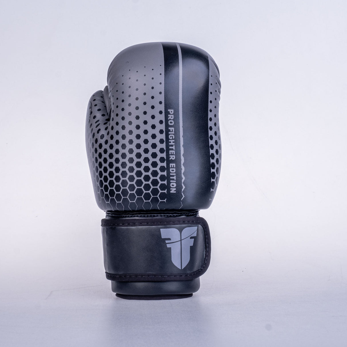 Guantes de mano abiertos de luchador-Gris/Negro, OHF-HXGR-0209