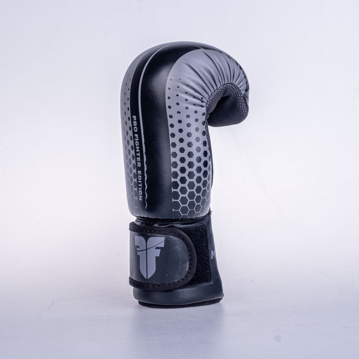 Guantes de mano abiertos de luchador-Gris/Negro, OHF-HXGR-0209