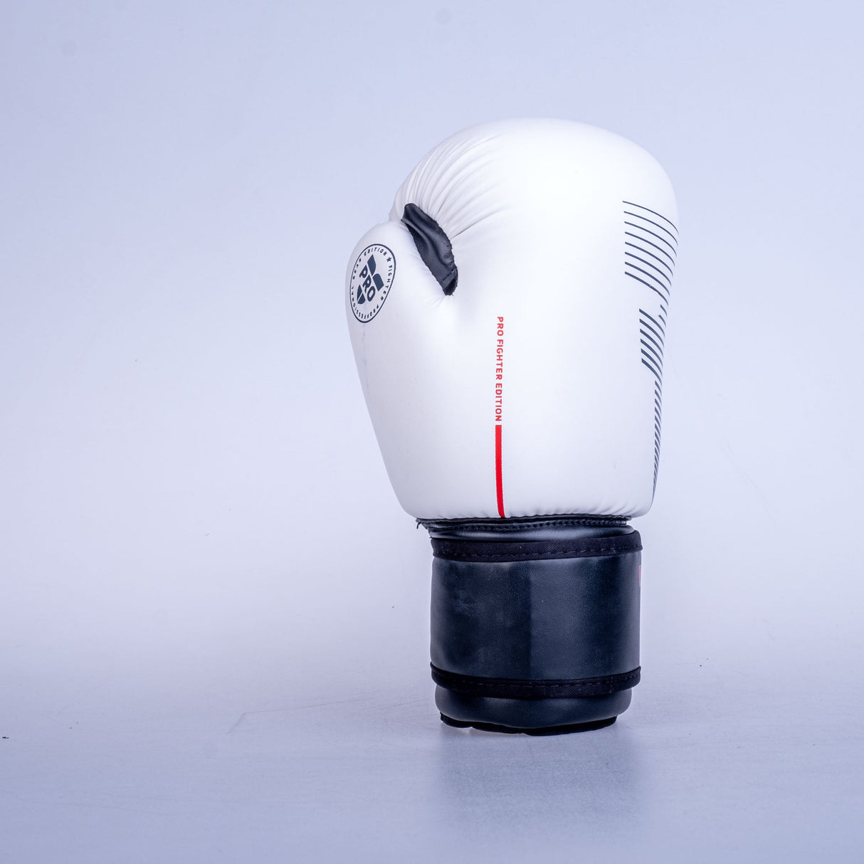 Guantes de mano abiertos de luchador-blanco/negro, OHF-Pro-0102