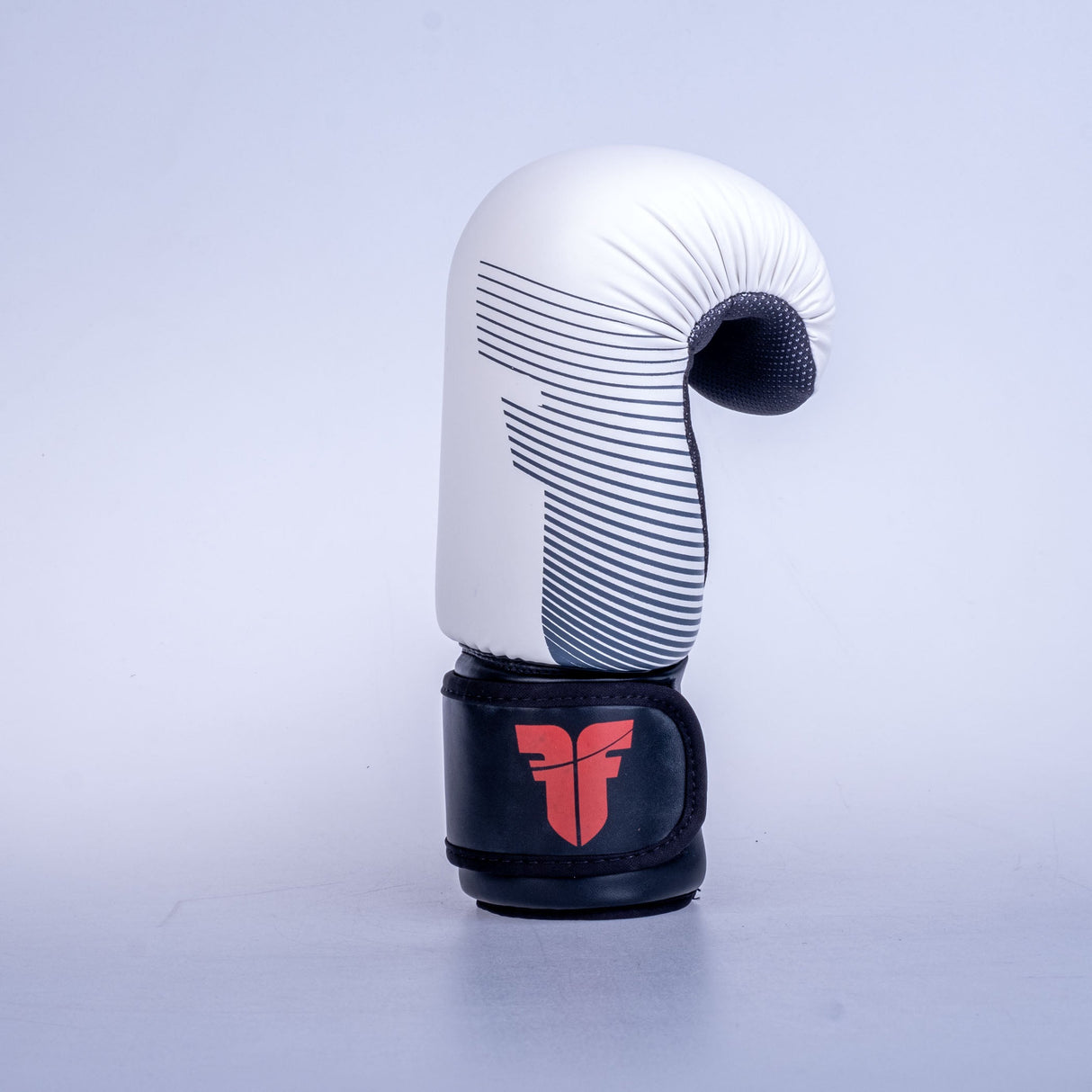 Guantes de mano abiertos de luchador-blanco/negro, OHF-Pro-0102