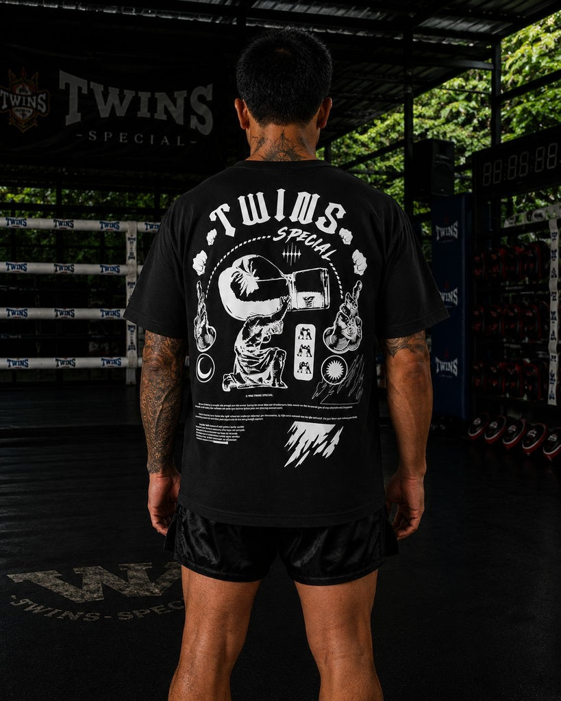 TWINS T-Shirt – schwarz, TEE-02