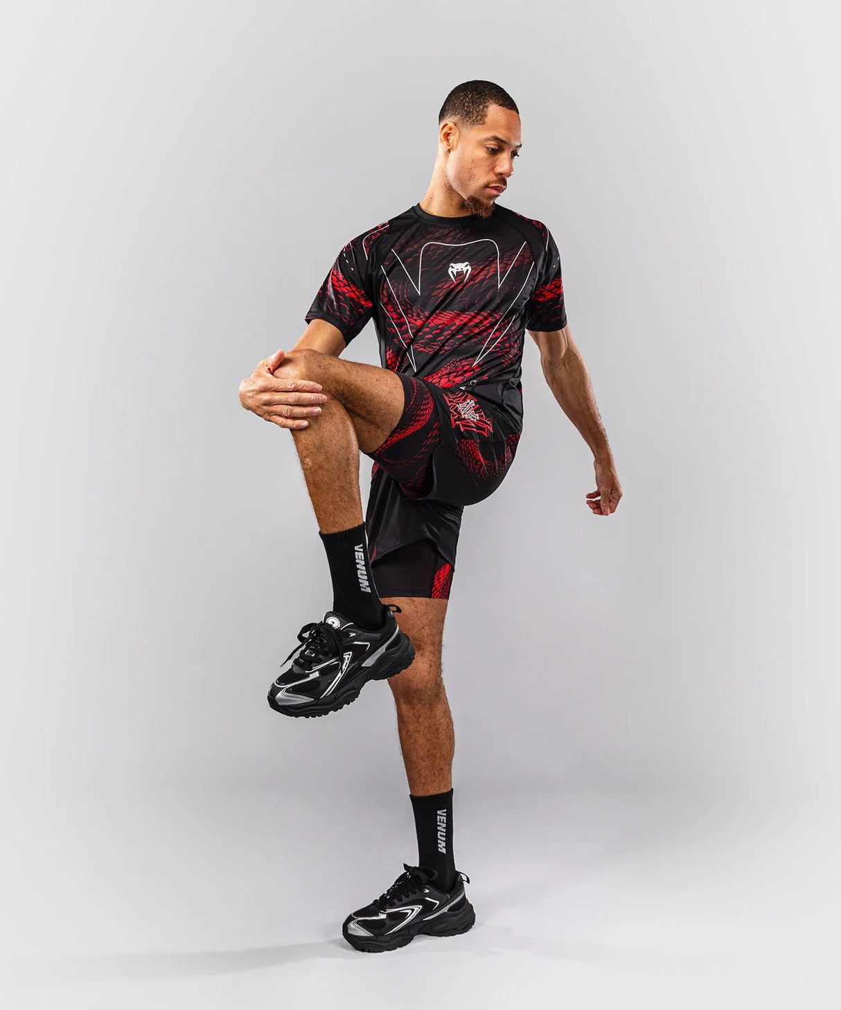 Venum Matupa Training Shorts – Black/Red, VENUM-06071-658