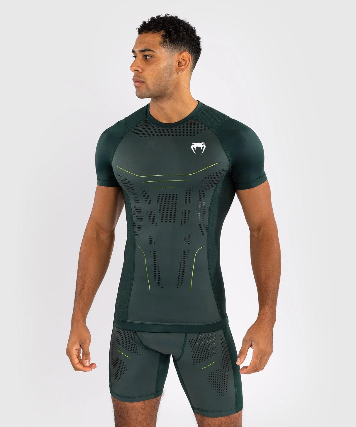 Venum Rashguard mit kurzen Ärmeln 3.0 – dunkelgrün, VENUM-05360-005