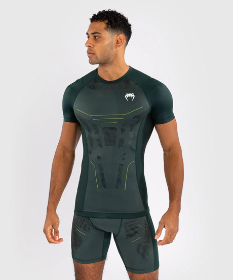 Venum Rashguard mit kurzen Ärmeln 3.0 – dunkelgrün, VENUM-05360-005