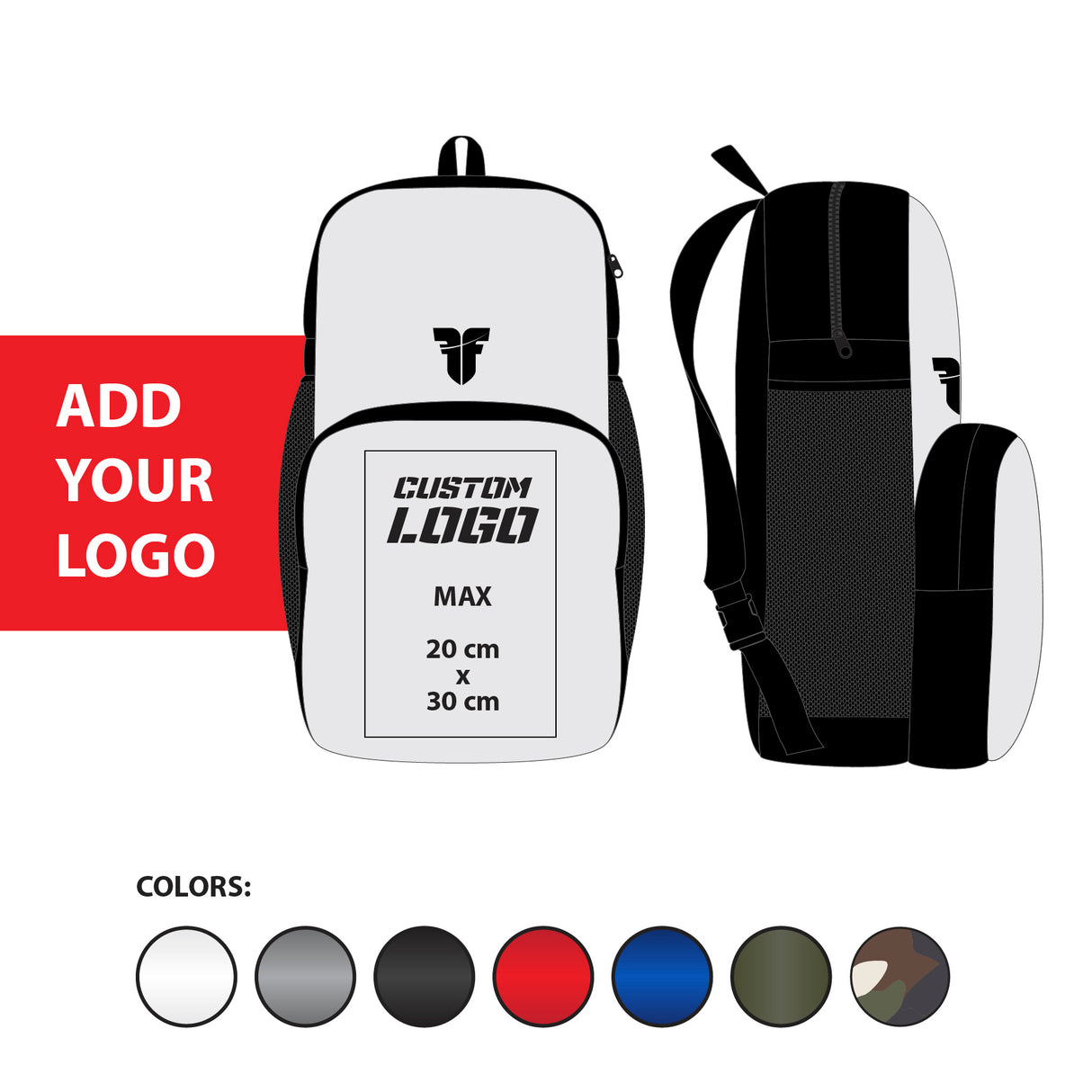 Fighter Backpack M - Custom logo