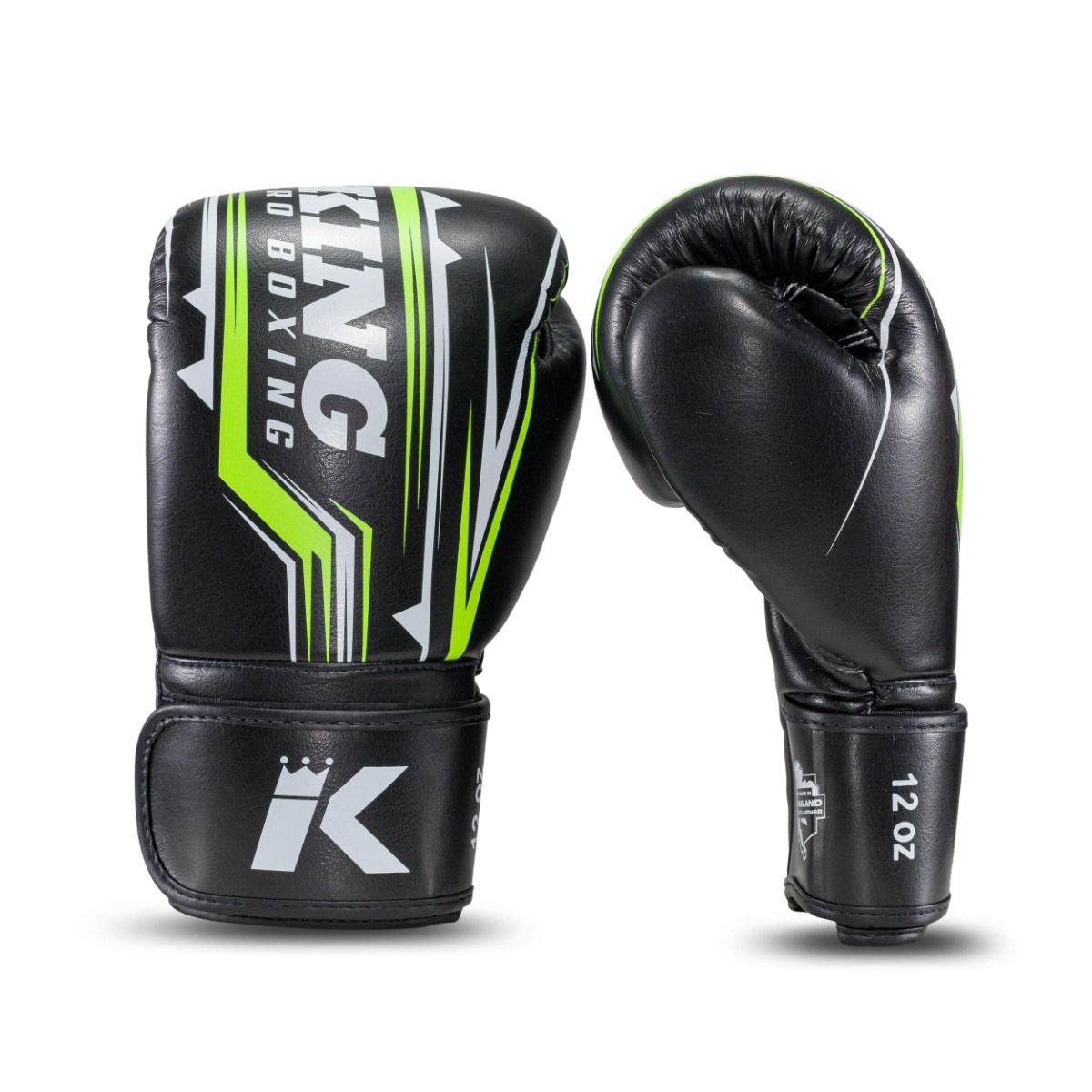Gants de boxe King Pro Boxing Spartan 5 - noir/vert, KPB/BG SPARTAN 5