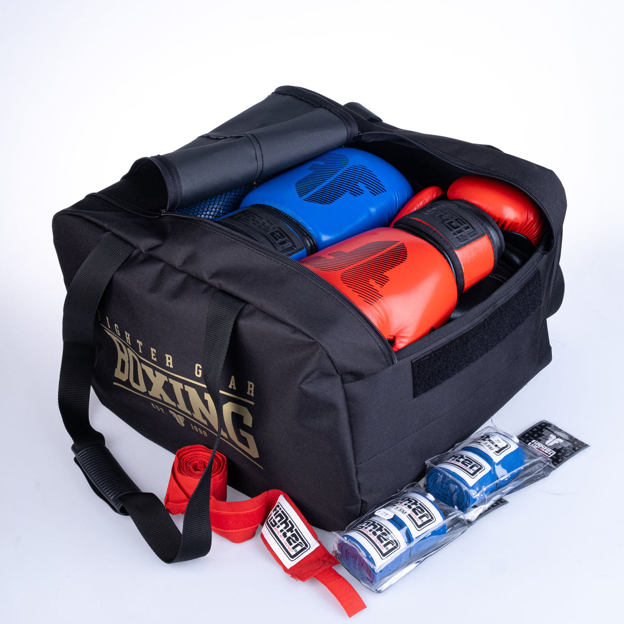 Fighter Boxeo de bolsas deportivas - Negro/Oro, FBXBG -01