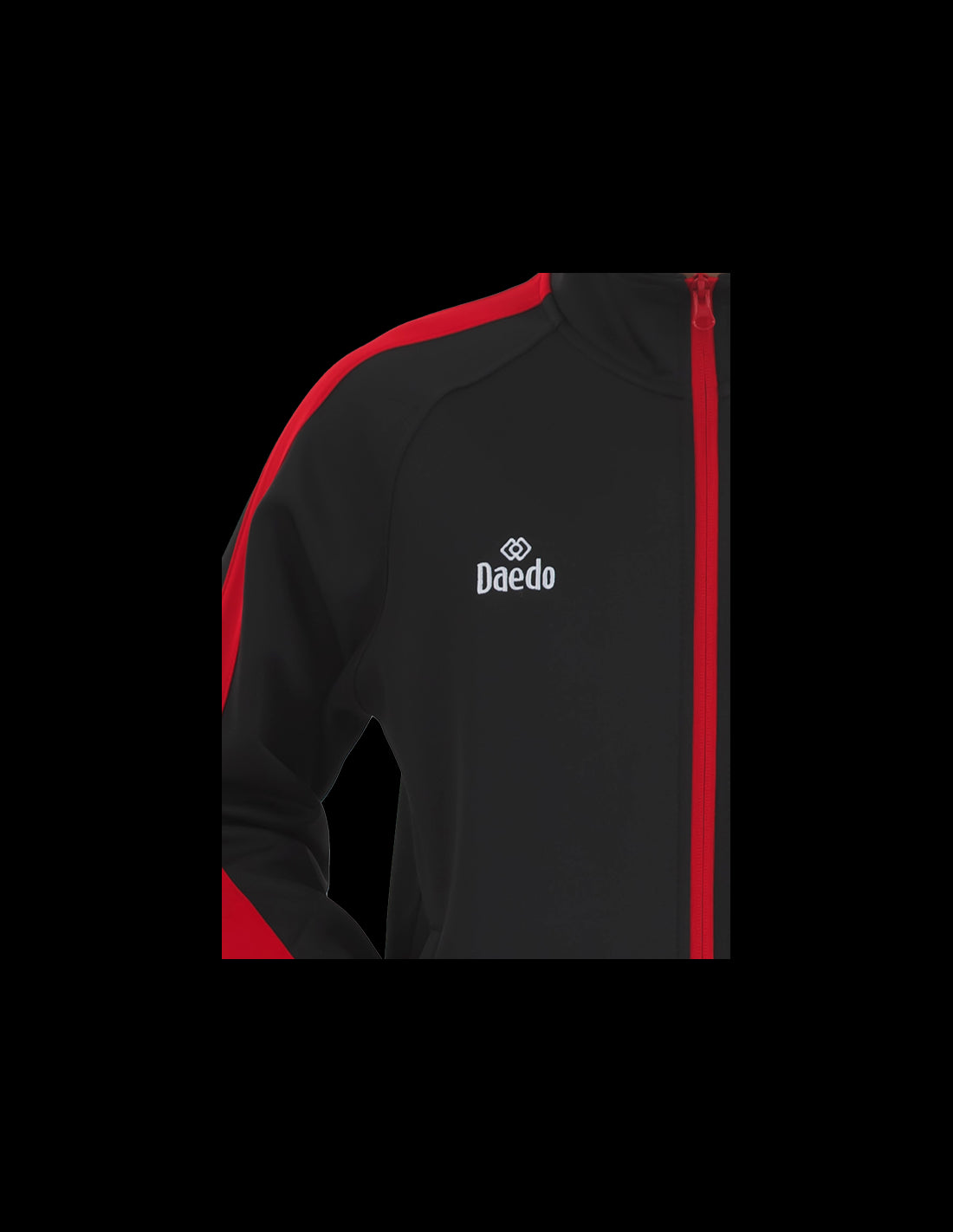 Daedo Trainingsanzug – schwarz/rot, CH1430