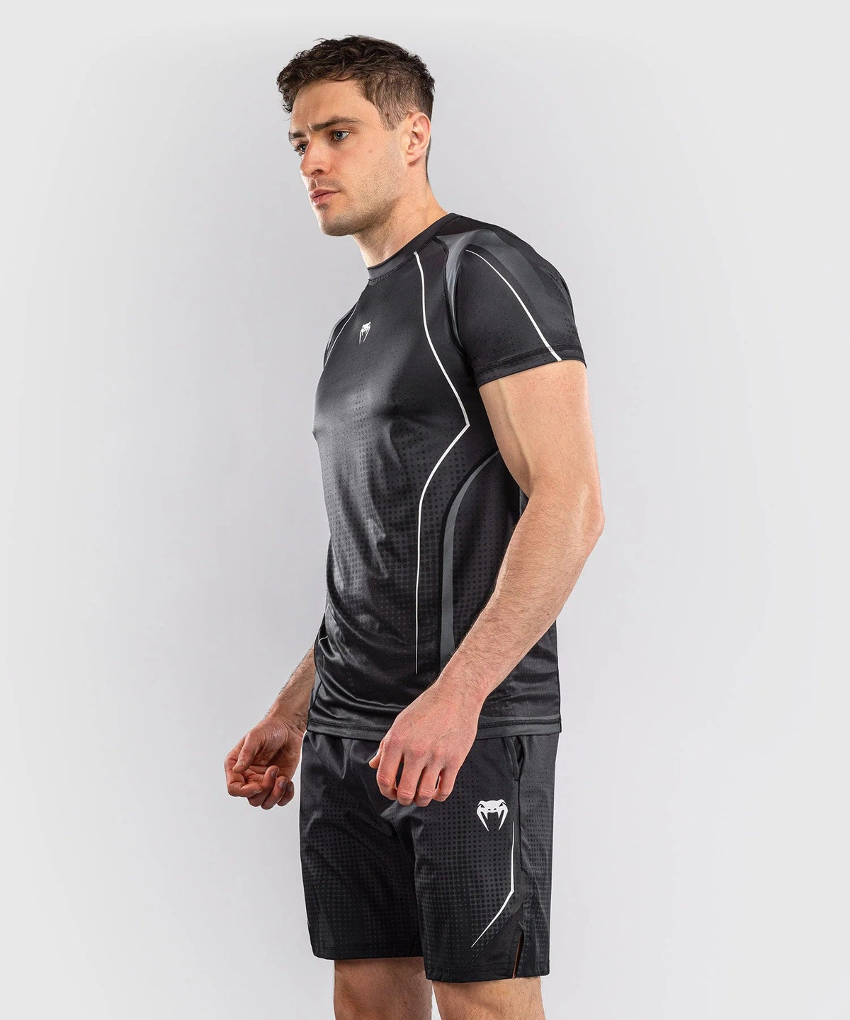 Venum Stealth Dry-Tech T-Shirt – Schwarz/Weiß, VENUM-06274-108