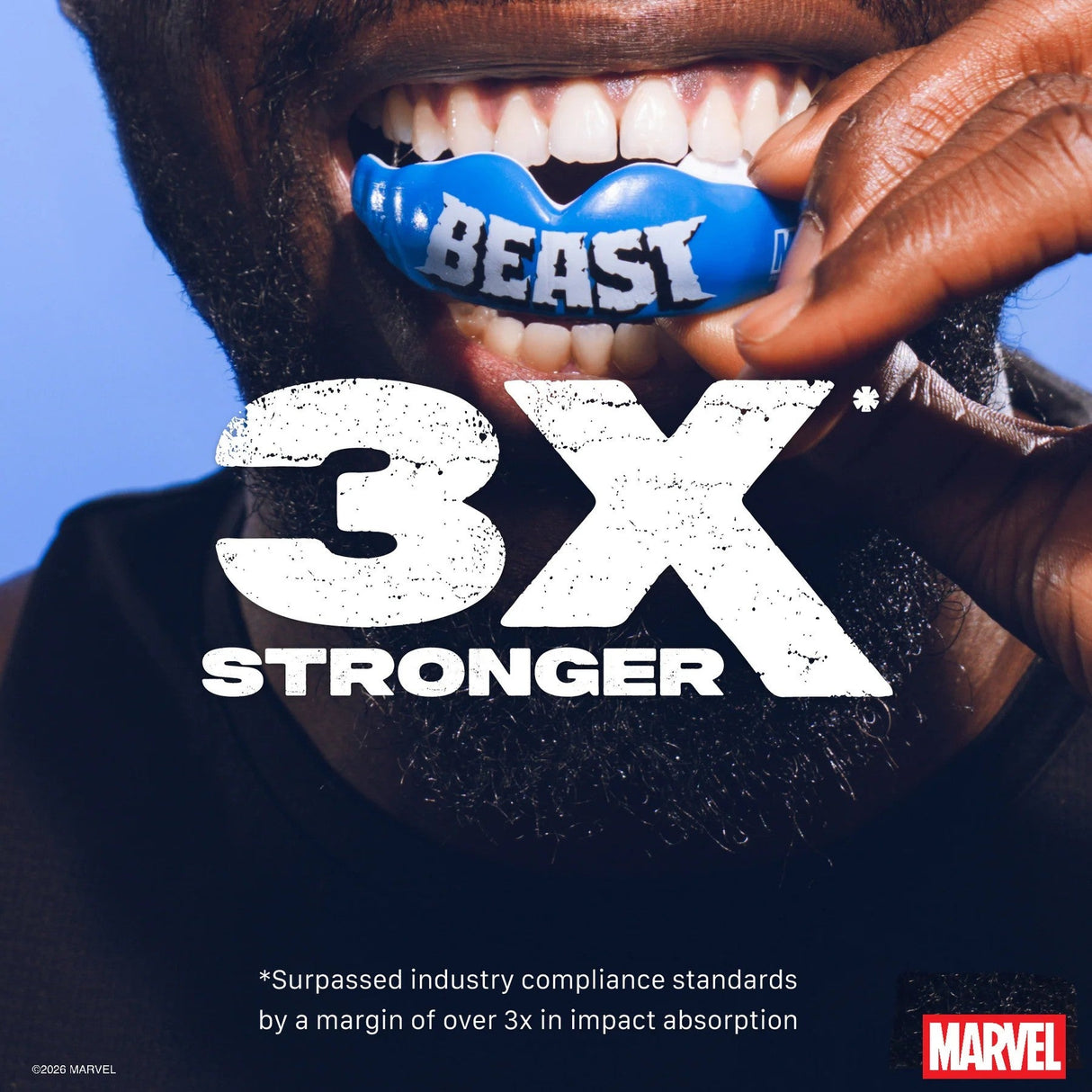 SAFEJAWZ Marvel X-Men Beast Mouthguard – Blue, SJBeast
