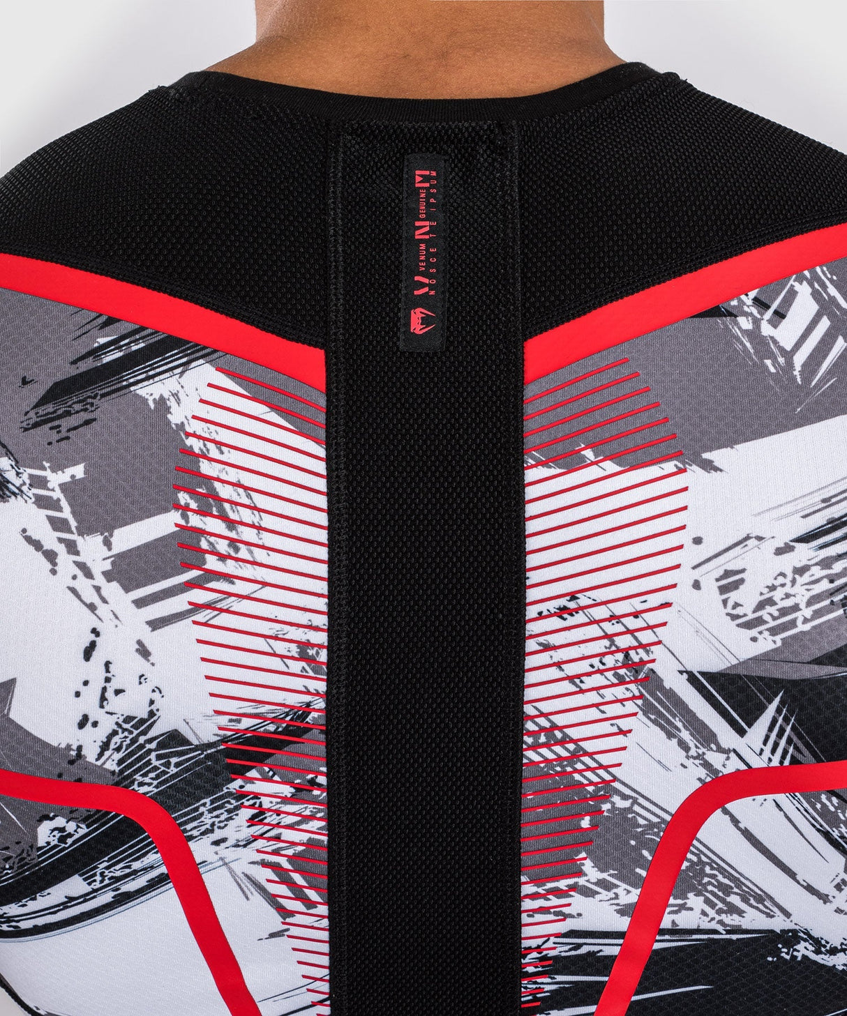 Rashguard Venum Electron 3.0 - gris/rouge, VENUM-04552-618