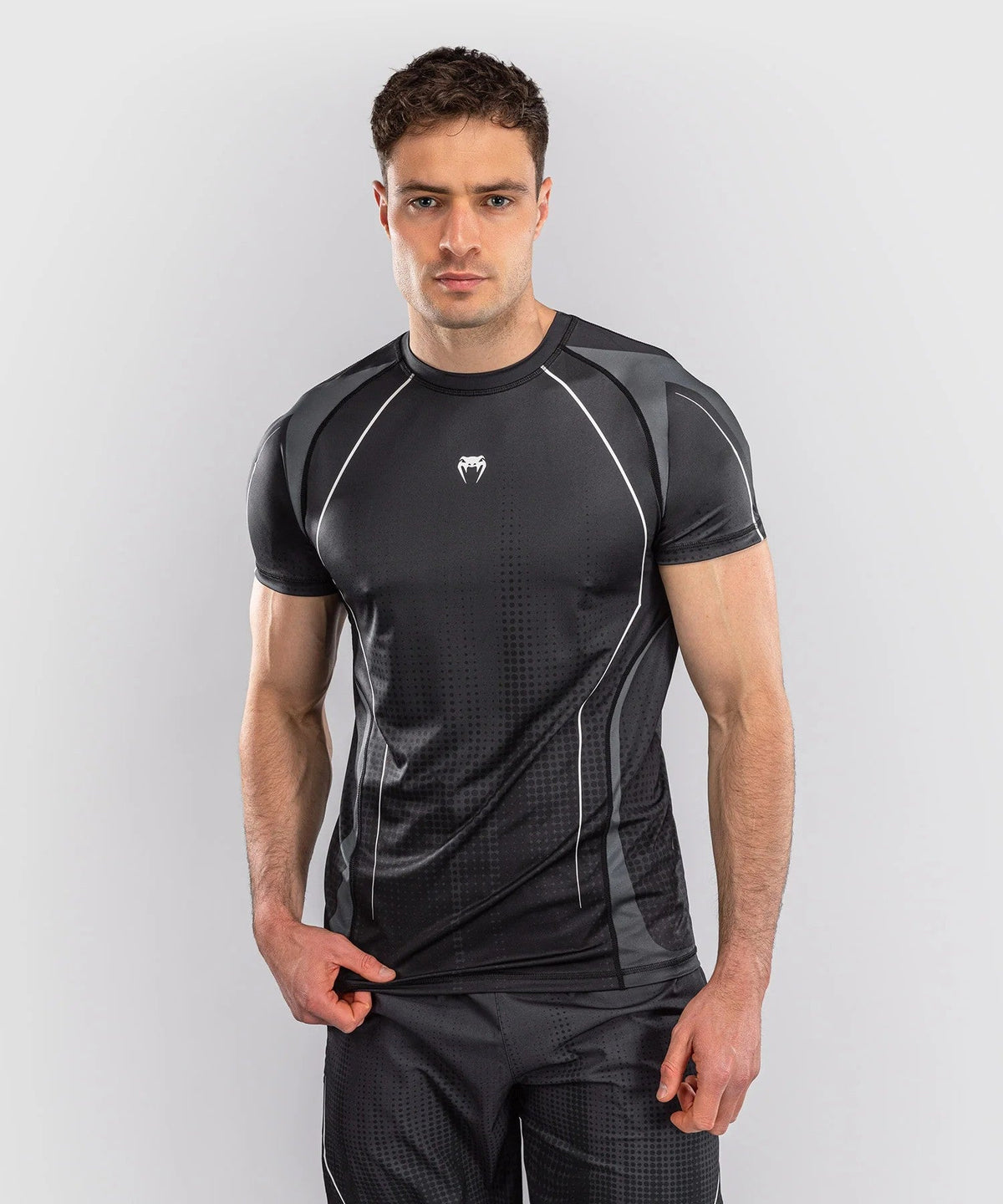 Venum Stealth Dry-Tech T-Shirt – Schwarz/Weiß, VENUM-06274-108