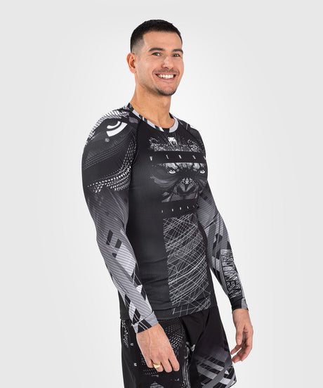 Venum Gorilla Jungle Langarm-Rashguard – schwarz/weiß, VENUM-05078-108