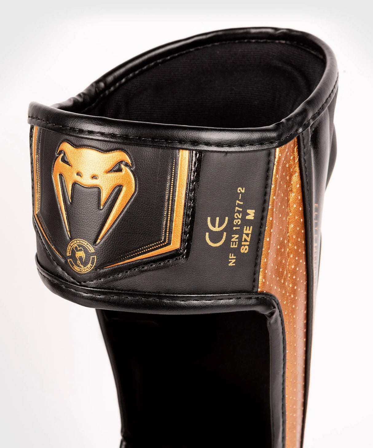 Venum Elite Evo Shin Guards-Black/Bronz, Venum-04261-137