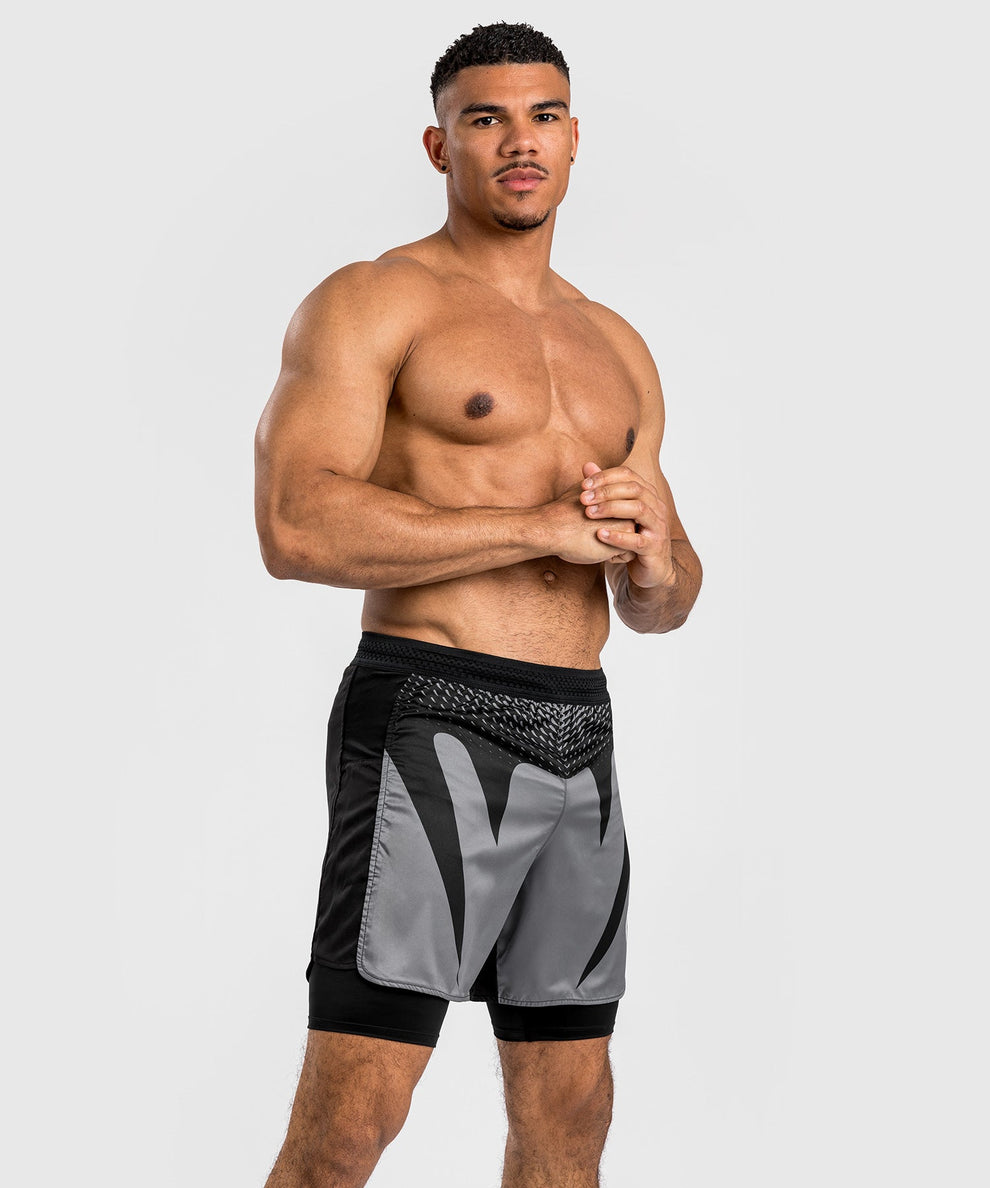 Short de MMA Venum Attack - noir/gris, VENUM-05212-001