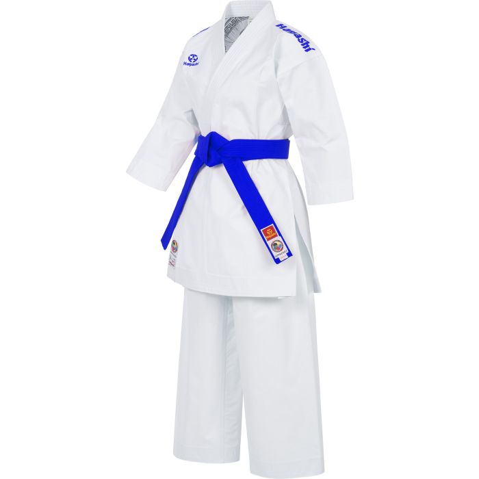 Karate Gi Jingu with blue embroidery -0292-16