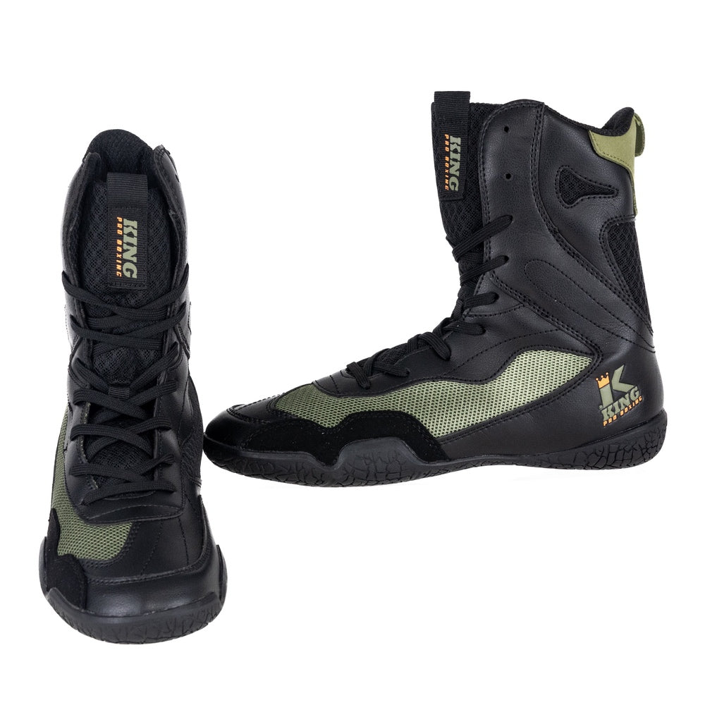 KING Boxschuhe Apex Pro 3 – Schwarz/Khaki