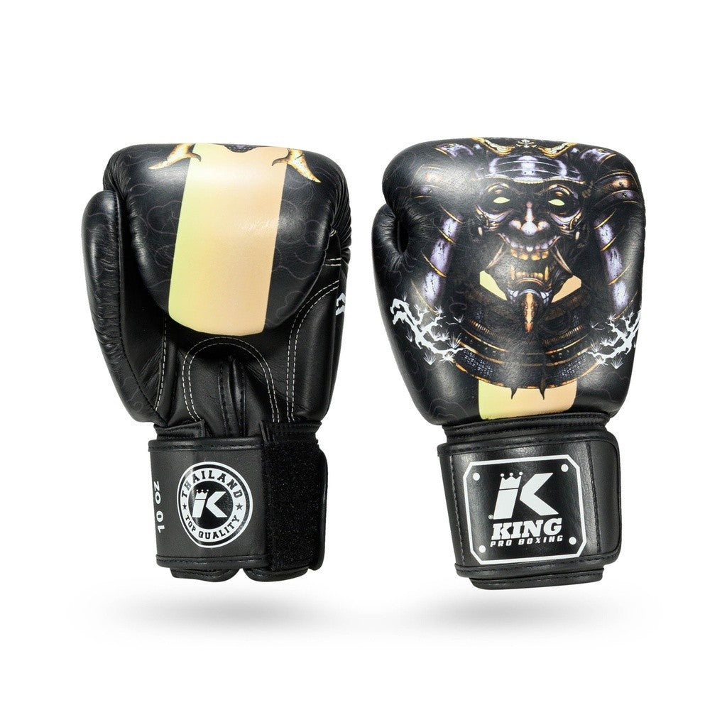 King Guantes de boxeo Pro Boxing Hatamoto - Negro/Rojo, KPB/BG Hatamoto