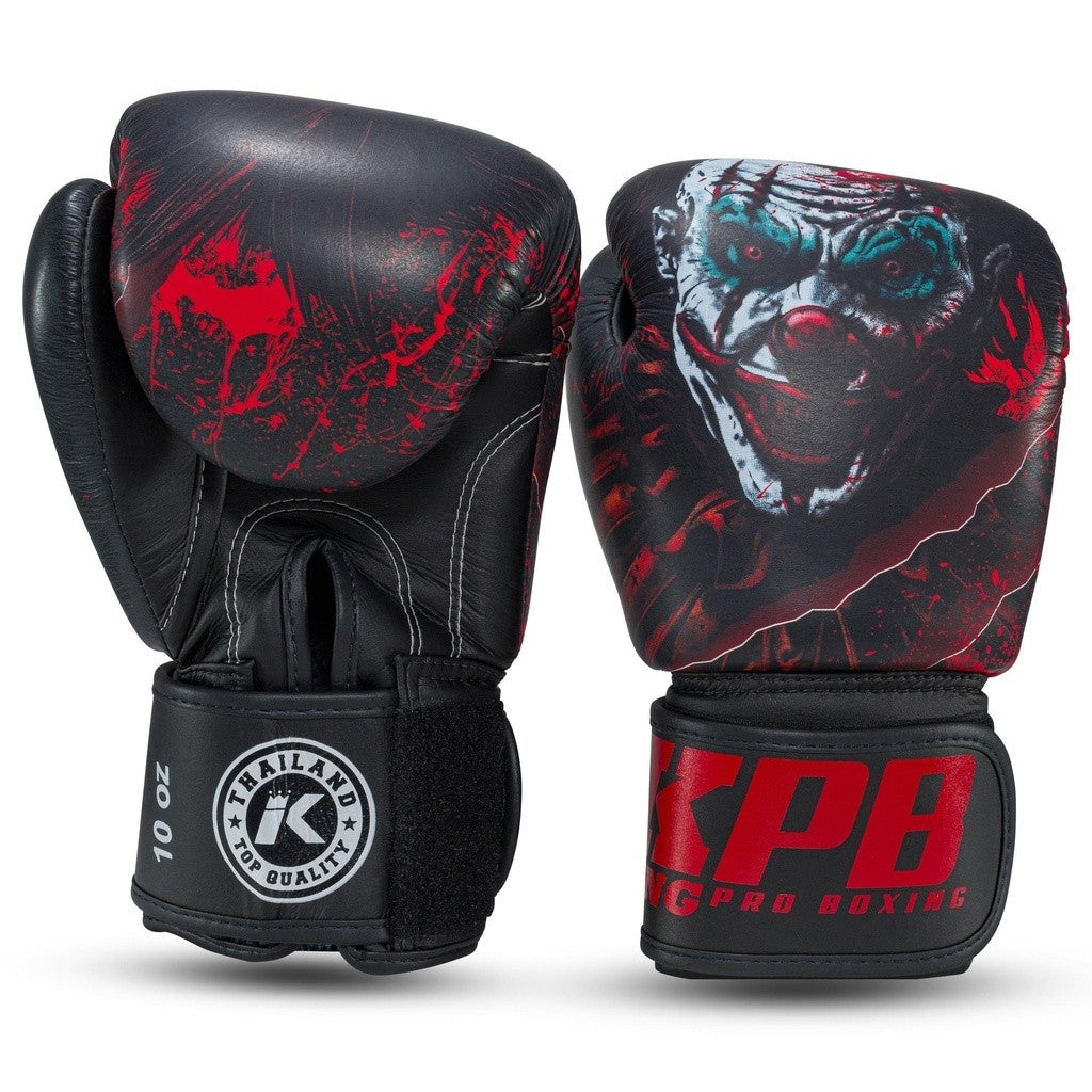 King Pro Boxing Boxing Gloves SCARY - black/red, KPB SCARY BG