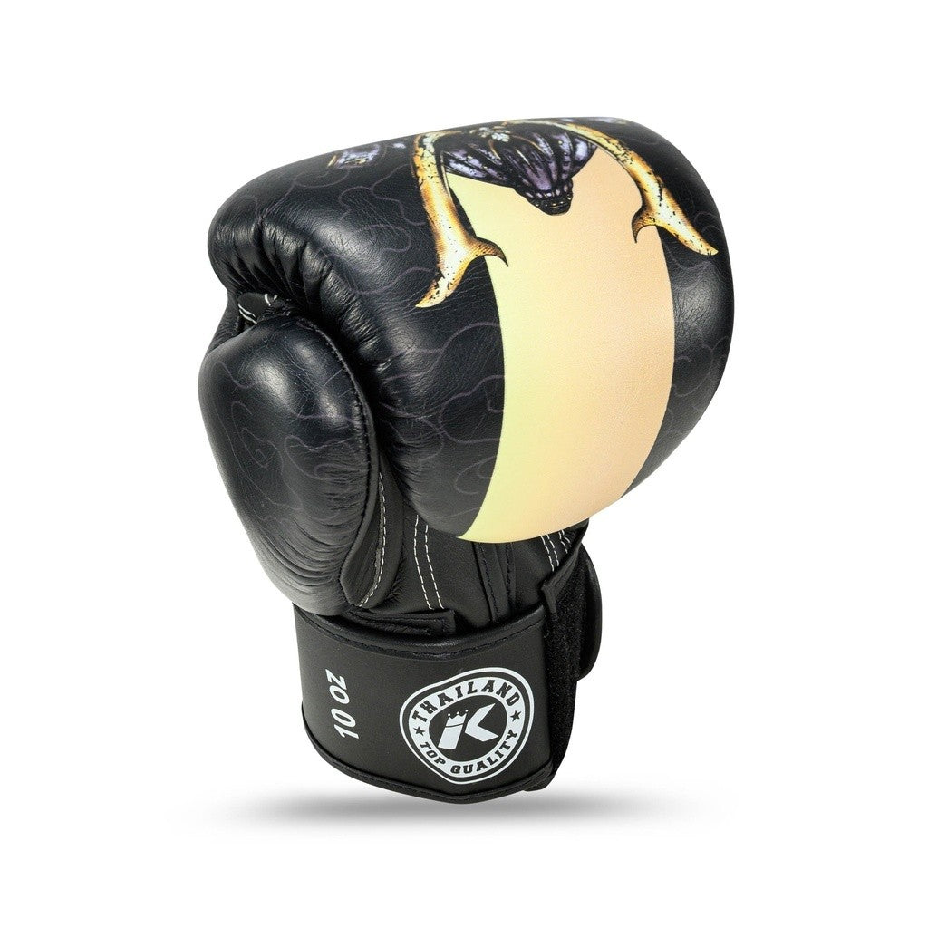 King Guantes de boxeo Pro Boxing Hatamoto - Negro/Rojo, KPB/BG Hatamoto
