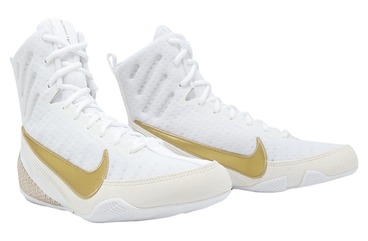 Nike Machomai 3 Boxing Shoes - white/gold, HF7333100
