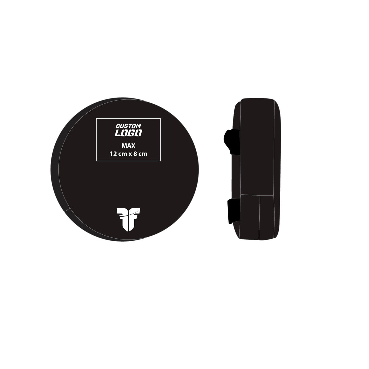 Fighter Small Round Shield - Custom logo