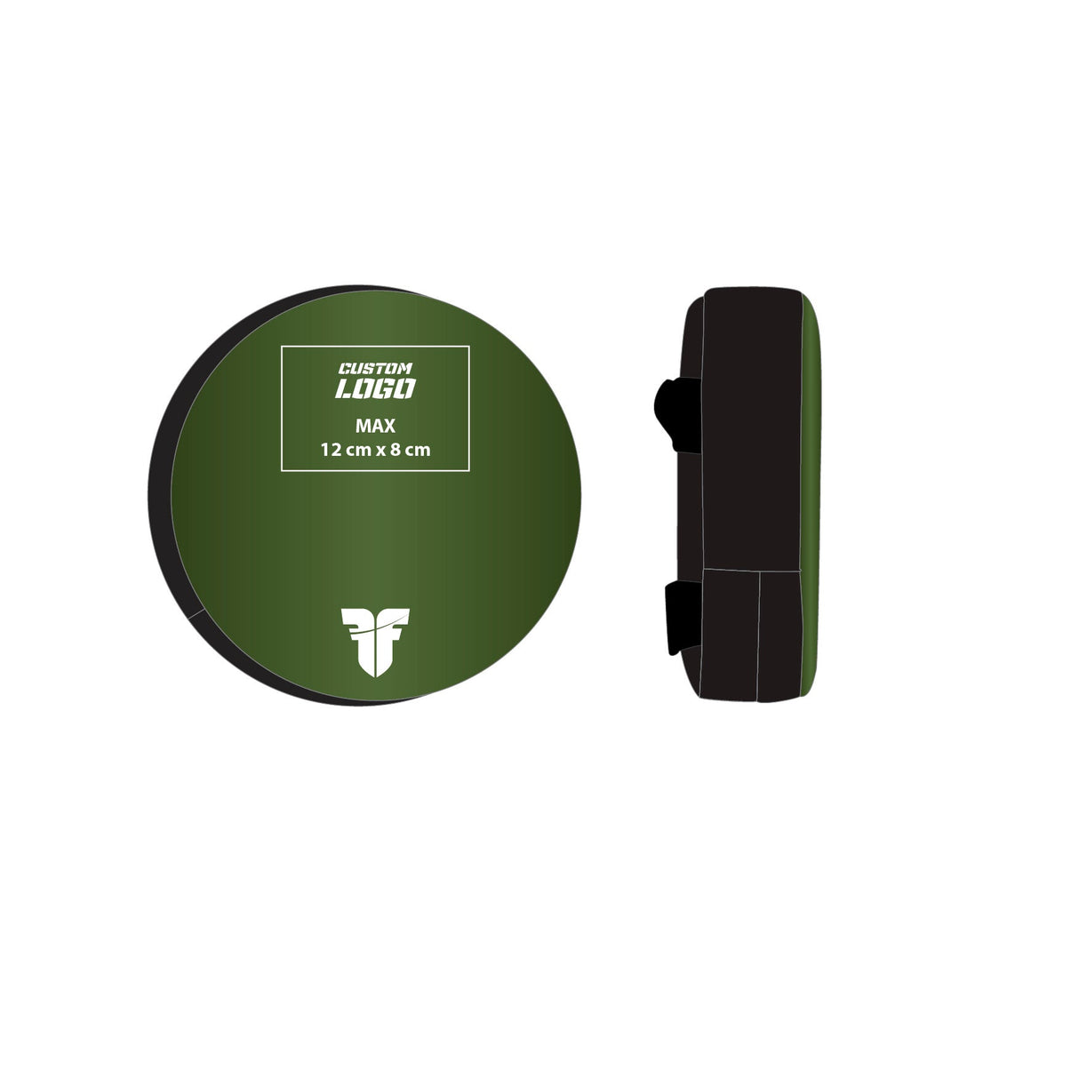 Fighter Small Round Shield - Custom logo