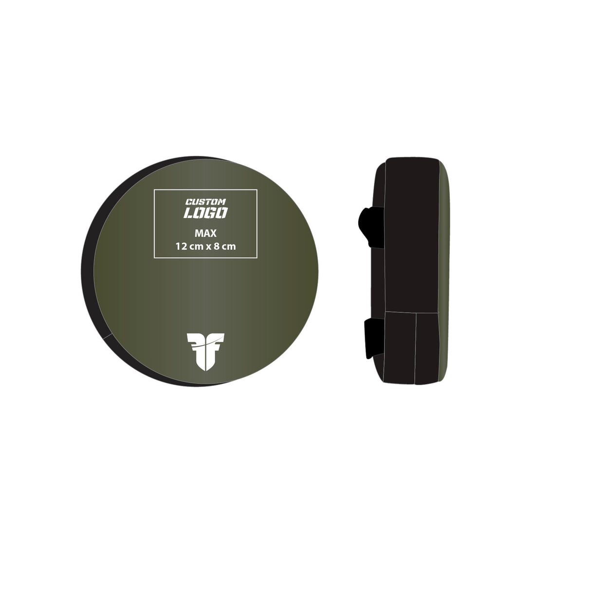 Fighter Small Round Shield - Custom logo