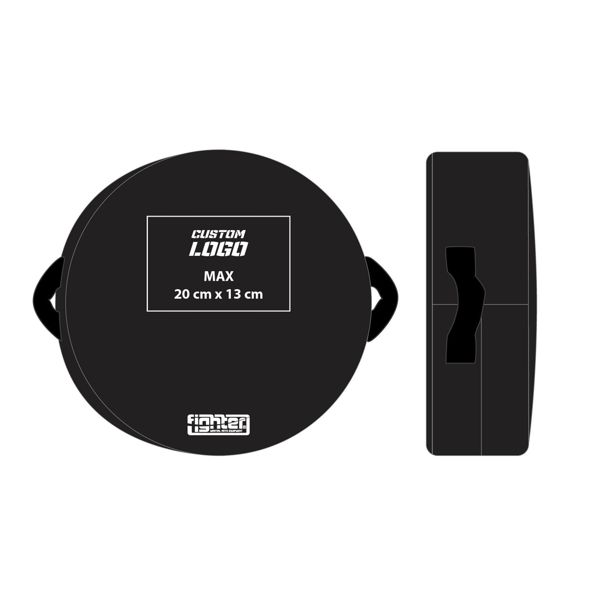 Fighter Round Shield - Custom logo