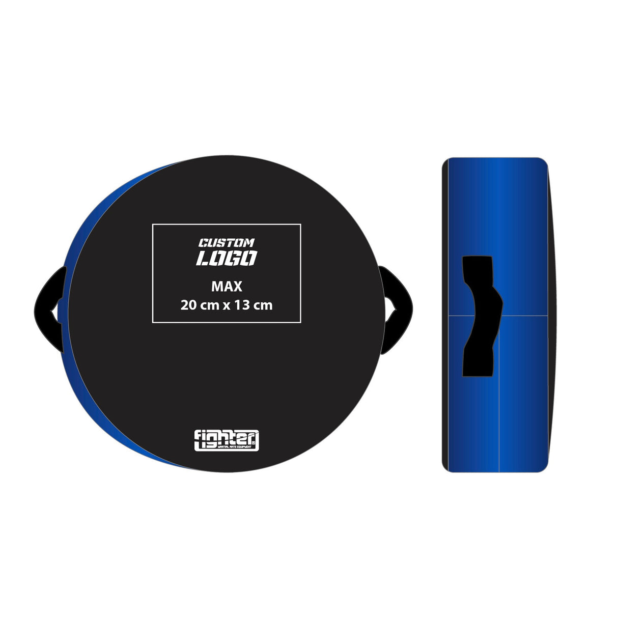 Fighter Round Shield - Custom logo