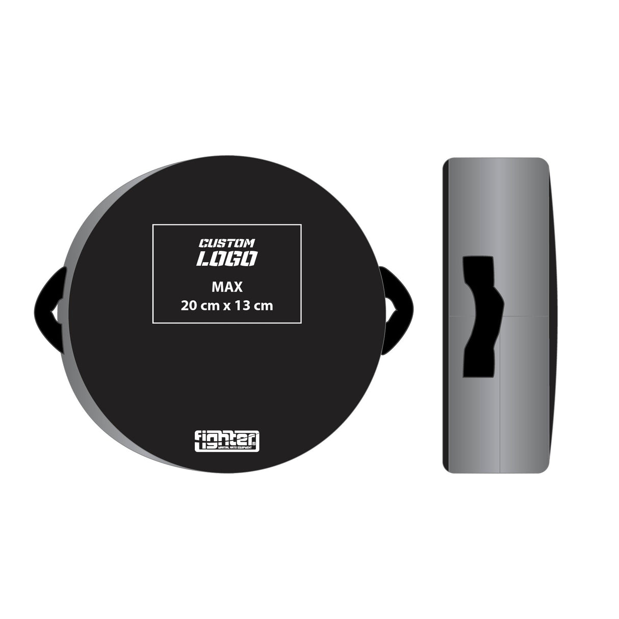 Fighter Round Shield - Custom logo