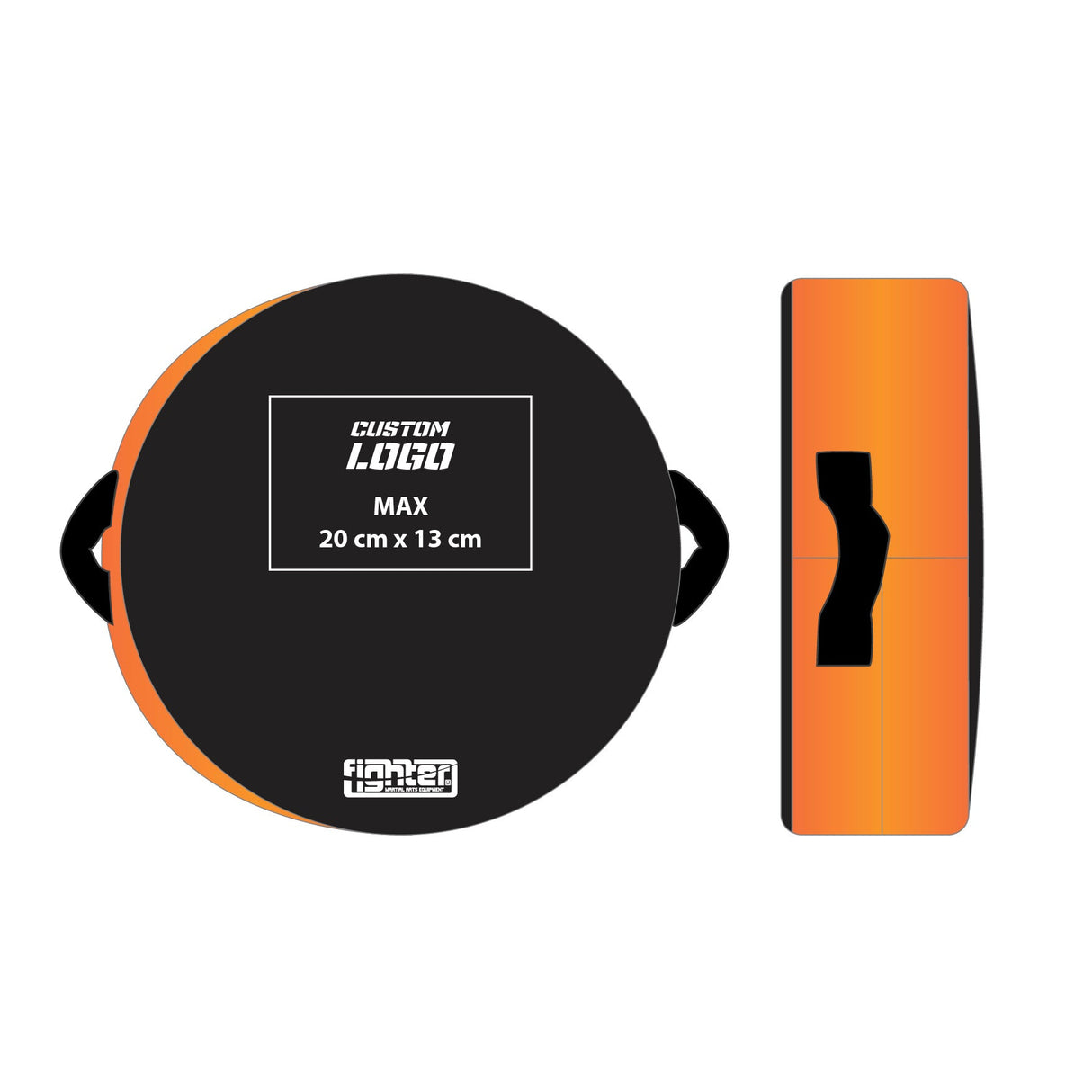 Fighter Round Shield - Custom logo