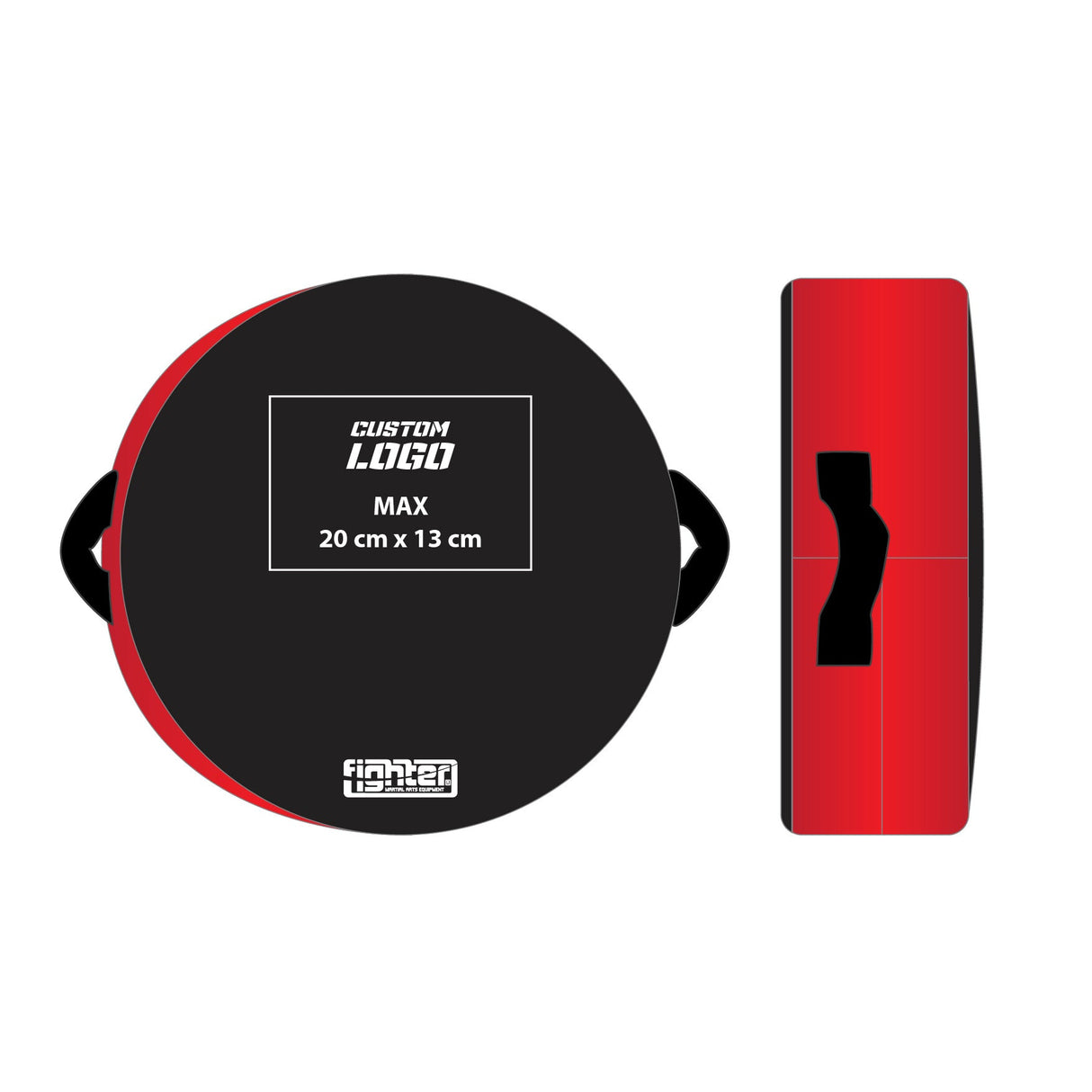 Fighter Round Shield - Custom logo