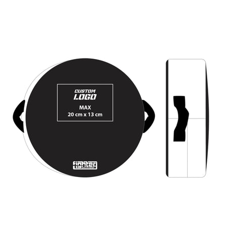 Fighter Round Shield - Custom logo