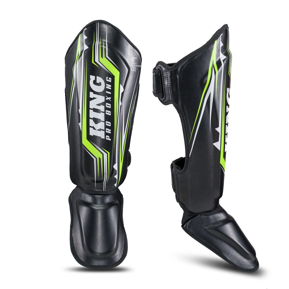 King Pro Boxing Spartan 5 Shin Guards - Schwarz, KPB/SG Spartan 5